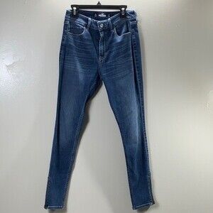 Hollister Blue High-rise Cropped Super Skinny Women’s Jean Pants Size 26